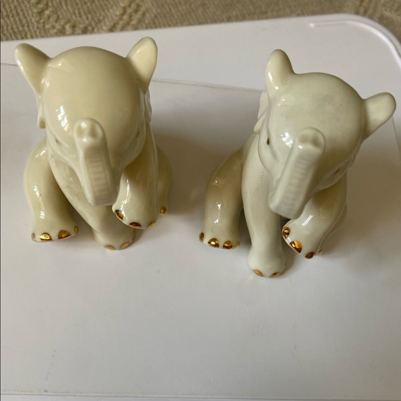 Set of 2 Vintage Lenox Baby Elephant Figurines - Picture 3 of 16
